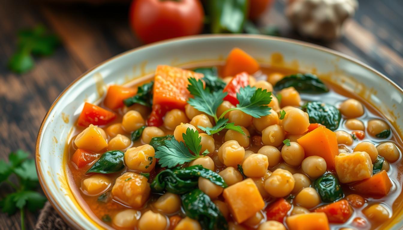 High-Protein Vegan Chickpea Stew