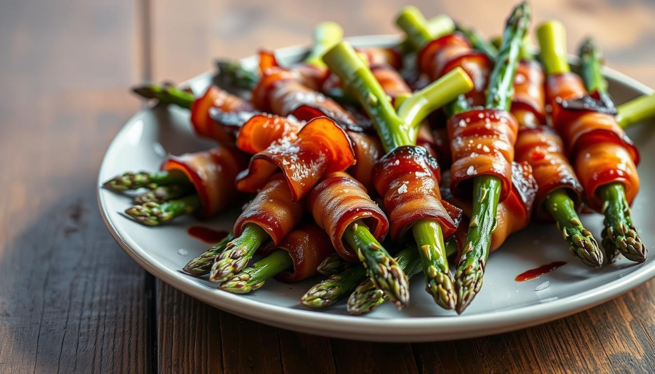 Keto Bacon-Wrapped Asparagus