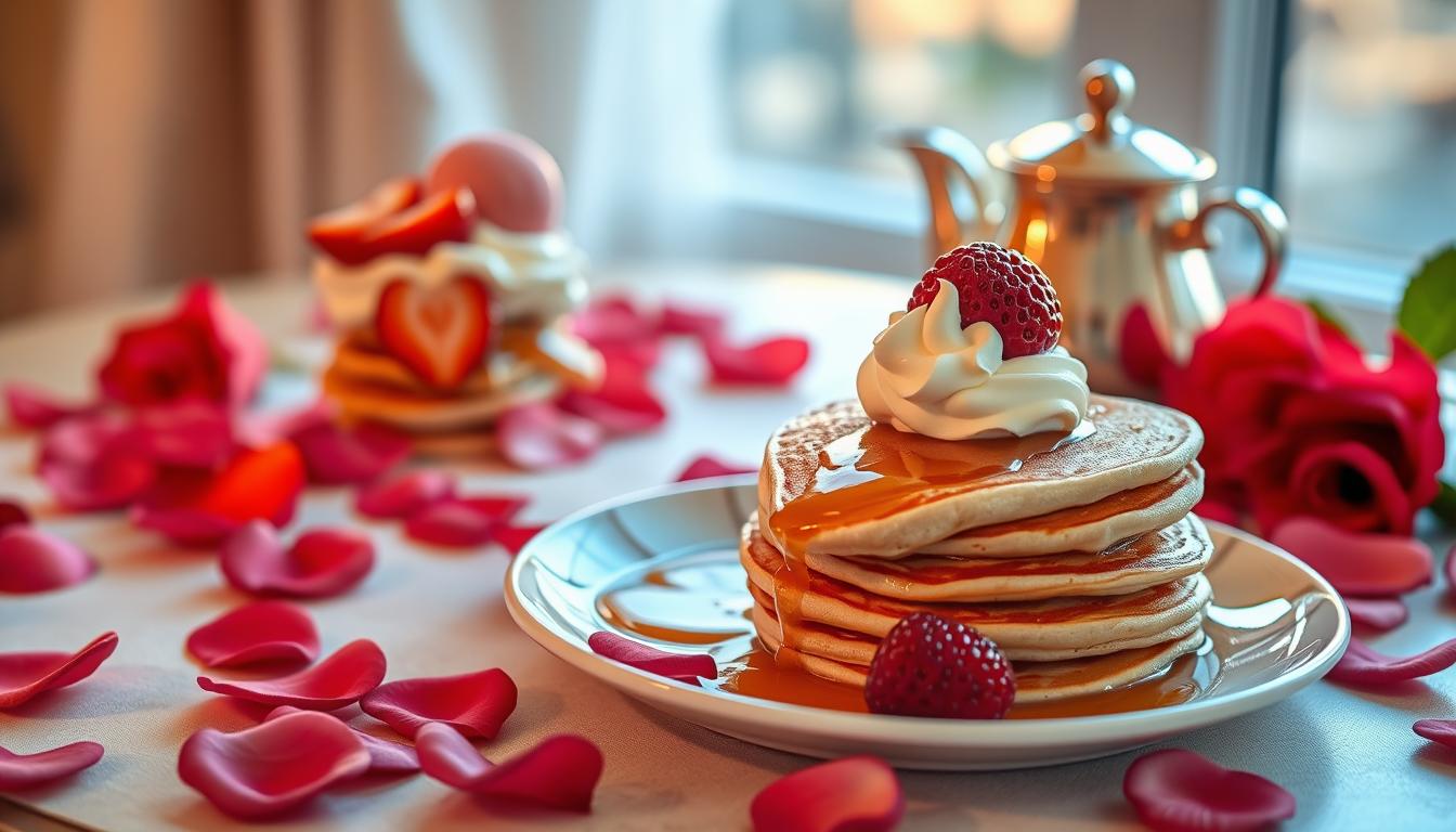 Valentine's Day Heart-Shaped Pancakes