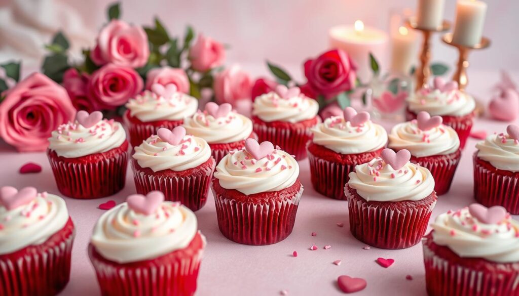 Valentine's Day Red Velvet Cupcakes