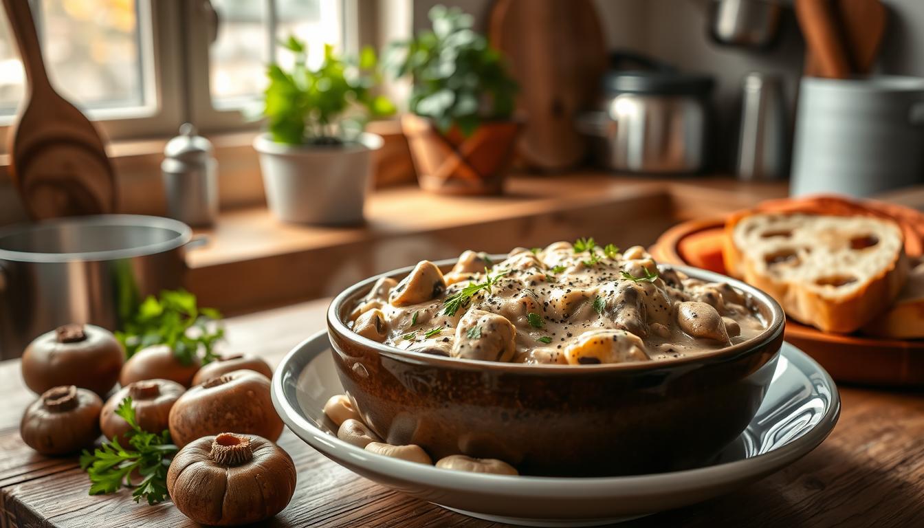 Vegan Mushroom Stroganoff