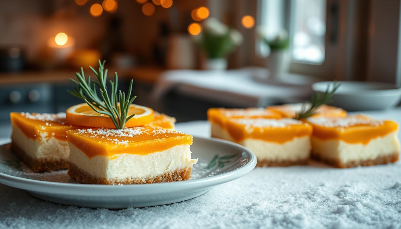 Winter Citrus Cheesecake Bars