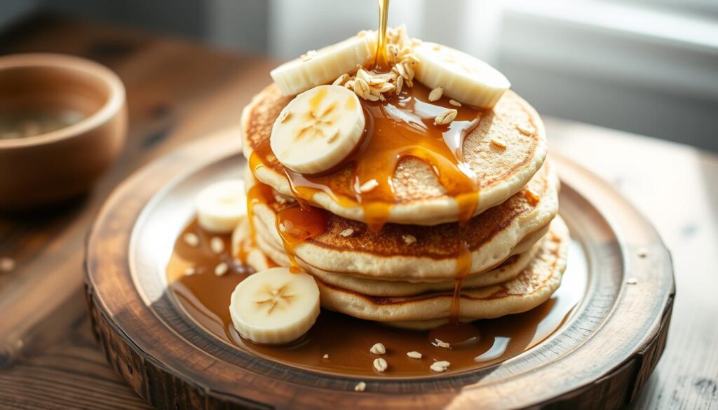 gluten-free banana oat pancakes