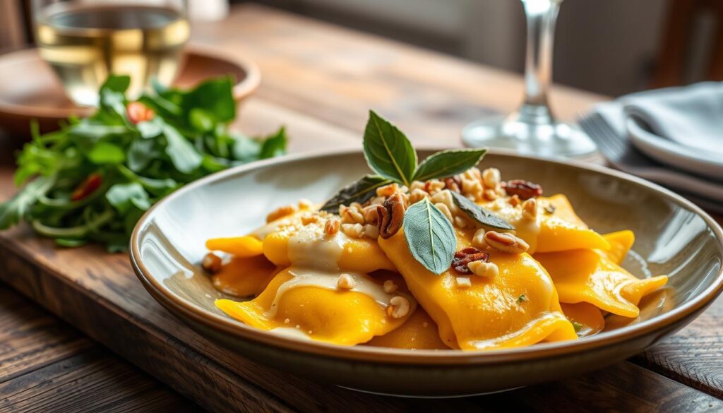 serving suggestions for butternut squash ravioli